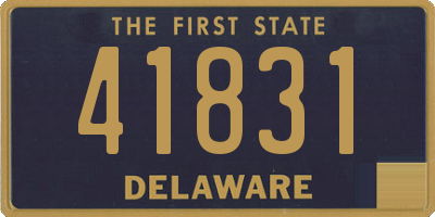 DE license plate 41831