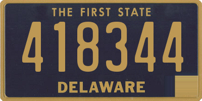 DE license plate 418344