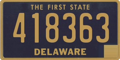 DE license plate 418363