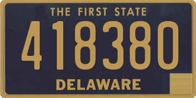 DE license plate 418380