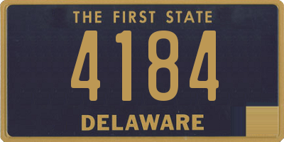 DE license plate 4184