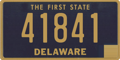 DE license plate 41841