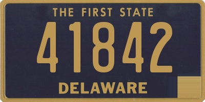 DE license plate 41842