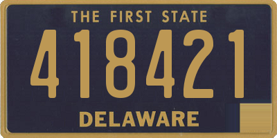 DE license plate 418421