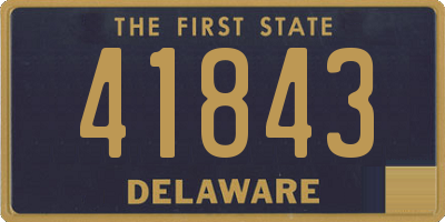 DE license plate 41843