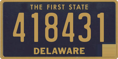 DE license plate 418431