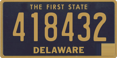 DE license plate 418432