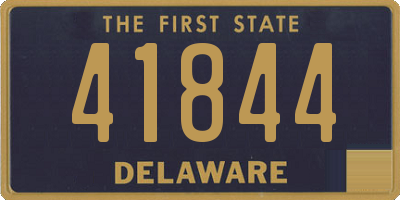 DE license plate 41844