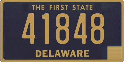 DE license plate 41848