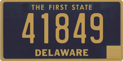 DE license plate 41849