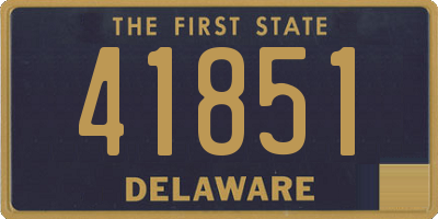 DE license plate 41851