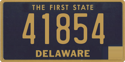 DE license plate 41854