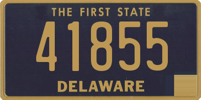 DE license plate 41855