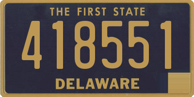 DE license plate 418551