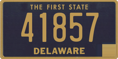 DE license plate 41857