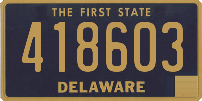 DE license plate 418603