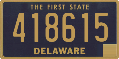 DE license plate 418615