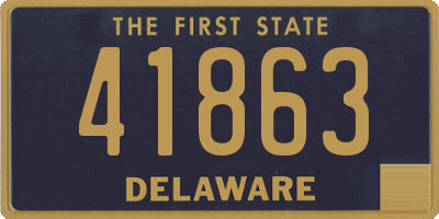 DE license plate 41863