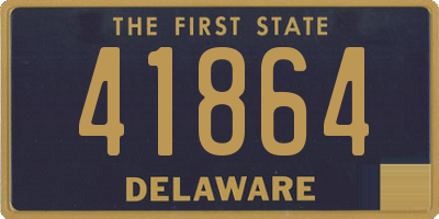 DE license plate 41864