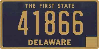 DE license plate 41866
