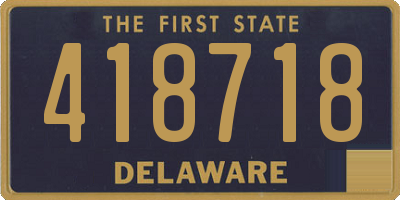 DE license plate 418718