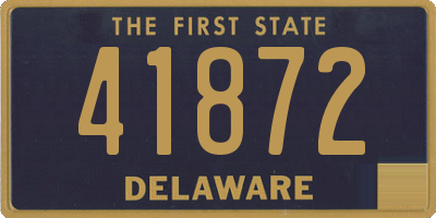 DE license plate 41872