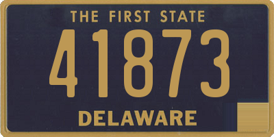 DE license plate 41873