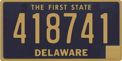 DE license plate 418741