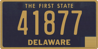 DE license plate 41877