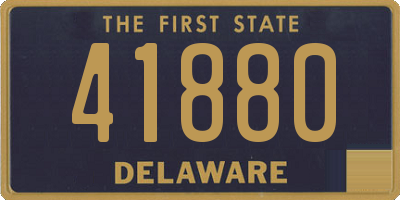 DE license plate 41880