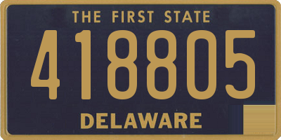 DE license plate 418805