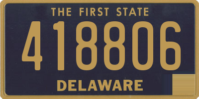 DE license plate 418806