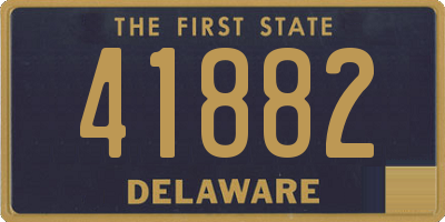 DE license plate 41882