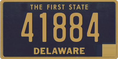 DE license plate 41884