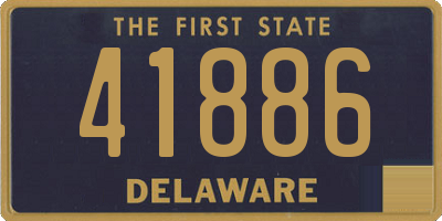 DE license plate 41886