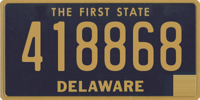 DE license plate 418868