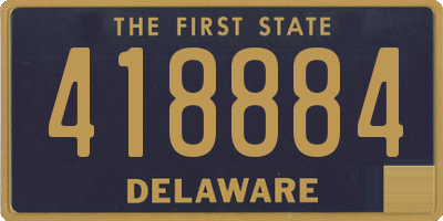 DE license plate 418884