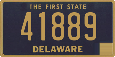 DE license plate 41889