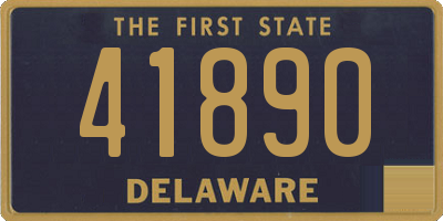 DE license plate 41890