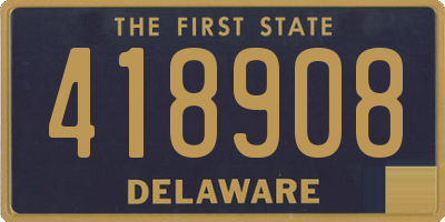 DE license plate 418908