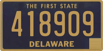 DE license plate 418909