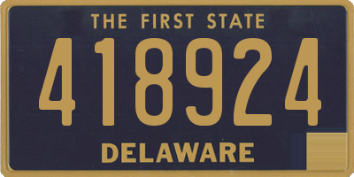DE license plate 418924