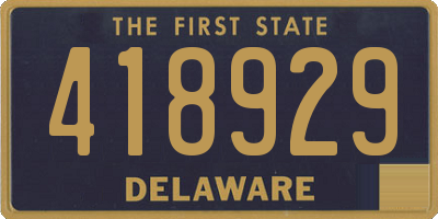 DE license plate 418929