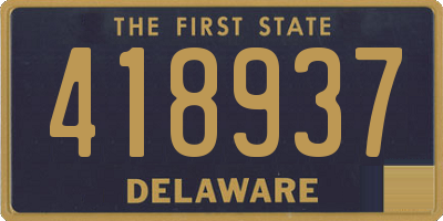 DE license plate 418937