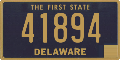 DE license plate 41894