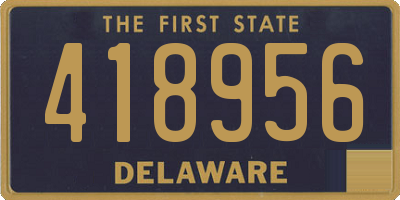 DE license plate 418956