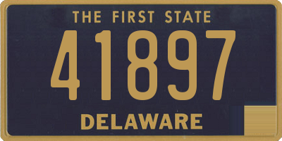 DE license plate 41897
