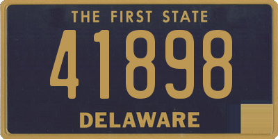 DE license plate 41898