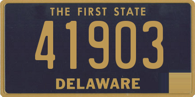 DE license plate 41903