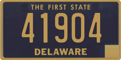 DE license plate 41904